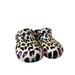 Crocs Classic Lined Animal Print Clog size mens 4/ womens 6